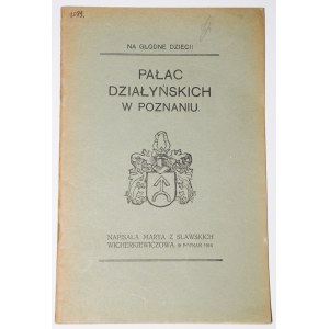 WICHERKIEWICZOWA Maria - Palác Działyńských v Poznani, 1916