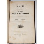 [PLATER Ludwik] - Historical and statistical description of the Grand Duchy of Poznań, 1846