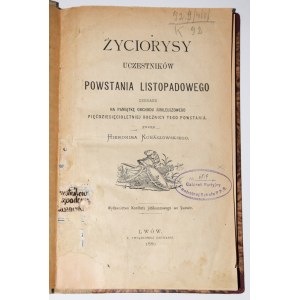 KUNASZOWSKI Hieronim - Zyciorysy uczestników powstania listopadowego...1880