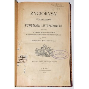 KUNASZOWSKI Hieronim - Życiorysy uczestników powstania listopadowego...1880