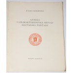 PAGACZEWSKI Julian - Geneza i charakterystyka sztuki Baltazara Fontany...1938