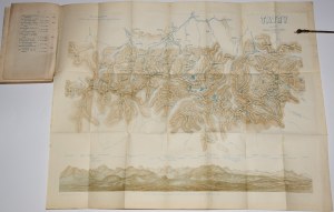 [RADZIKOWSKI] Walery Eljasz - Illustrowany przewodnik do Tatr, Pienin i Szczawnic, wyd.1, 1870, mapa