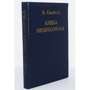 GRODECKI Roman - Księga Henrykowska, 1949