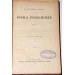 KALINKA Waleryan - Drobné spisy. Část II. 1894