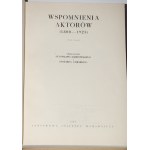 Wspomnienia aktorów (1800-1925), 1-2 komplet.