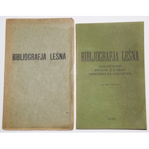 MIGDAŁ Edward, GROCHOWSKI Tadeusz - Bibliografja leśna i łowiecka + dokończenie, 1924-1928