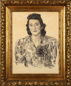 Józef Mehoffer (1869-1946), Portret kobiety, 1940