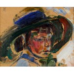Wlastimil Hofman (1881-1970), Portret w kapeluszu