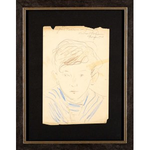 Wlastimil Hofman (1881-1970), Portret chłopca, 1928