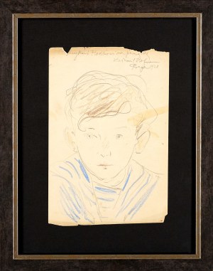 Wlastimil Hofman (1881-1970), Portret chłopca, 1928