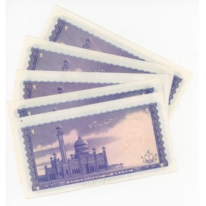 Brunei 5 x 1 Ringgit 1976 - 1978