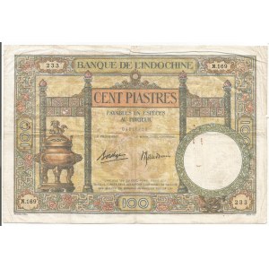 French Indochina 100 Piastres 1925 -1939 (ND)