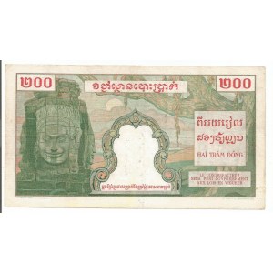 French Indochina 200 Piastres 1954