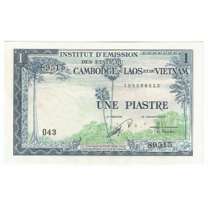 French Indochina 1 Piastre/ 1 Dong 1954 (ND)
