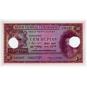 India Portuguese 100 Rupias 1945