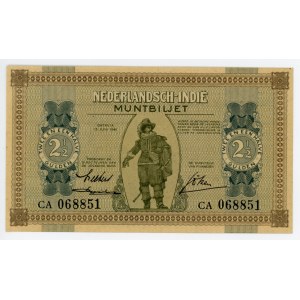 Netherlands Indies 2-1/2 Gulden 1940