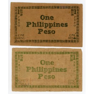 Philippines 2 x 1 Pesos 1943 - 1945