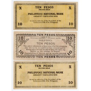 Philippines 3 x 10 Pesos 1941