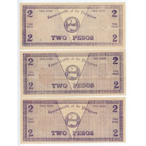 Philippines 3 x 2 Pesos 1941