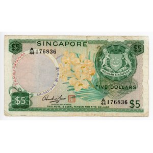 Singapore 5 Dollars 1967 - 1973 (ND)