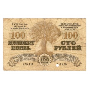 Latvia 100 Roubles 1919