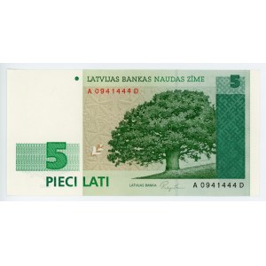 Latvia 5 Lati 1992 (1993)