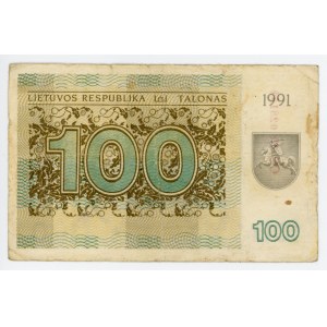 Lithuania 100 Talonas 1991