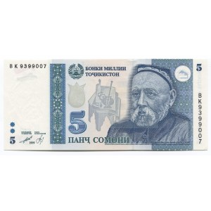Tajikistan 5 Somoni 1999 (2000)