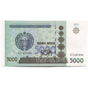 Uzbekistan 5000 Sum 2013