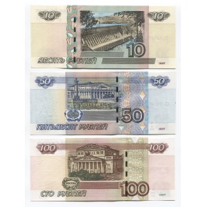 Russian Federation 10 - 50 - 100 Roubles 1997 - 2004