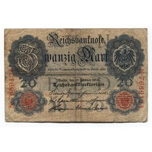 Germany - Empire 20 Mark 1914
