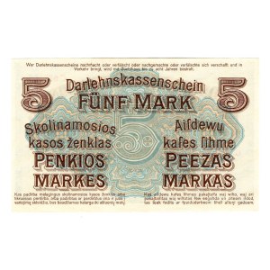 Germany - Empire Occupation of Kowno 5 Mark 1918