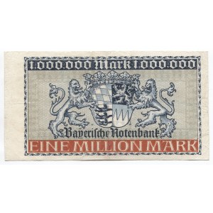 Germany - Weimar Republic Bayerische Banknote 1000000 Mark 1923
