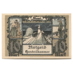 Germany - Weimar Republic Memel 10 Mark 1922