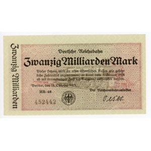 Germany - Weimar Republic 20 Milliarden Mark 1923