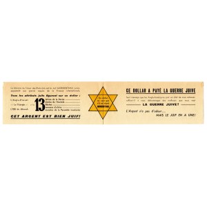 Germany - Third Reich Anti-American Agitation 1 Dollar 1935 Jewish Star