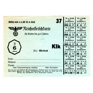 Germany - Third Reich Product Card 1942 Ligth Blue