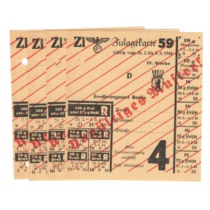 Germany - Third Reich Product Cards 1944 4 Pieces