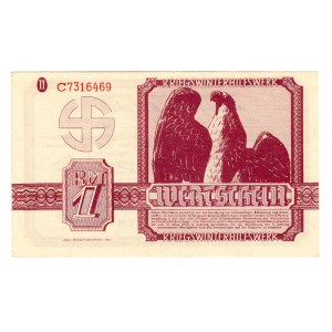 Germany - Third Reich Winterhilfswerk 1 Reichsmark 1939 - 1940