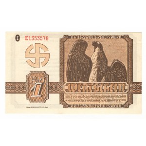 Germany - Third Reich Winterhilfswerk 1 Reichsmark 1939 - 1940 Without Underprint