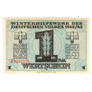 Germany - Third Reich Winterhilfswerk 1 Reichsmark 1942 - 1943
