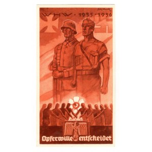 Germany - Third Reich Winterhilfswerk Advertisement Card People 1935