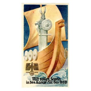 Germany - Third Reich Winterhilfswerk Advertisement Card Rook 1935 - 1936