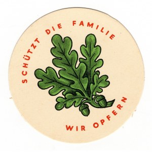 Germany - Third Reich Winterhilfswerk Advertisement Protects the Family 1939