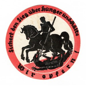 Germany - Third Reich Winterhilfswerk Advertisement Rider on the Horse 1939