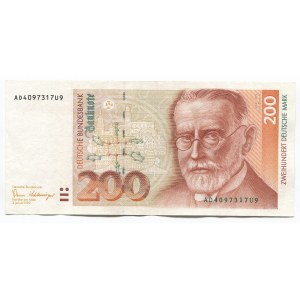 Germany - FRG 200 Deutsche Mark 1989
