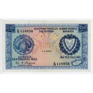 Cyprus 250 Mils 1969