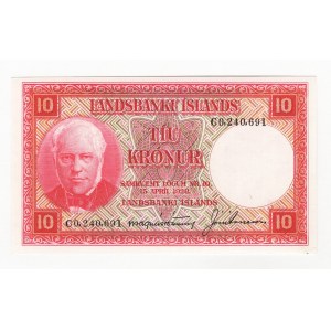 Iceland 10 Kronur 1928