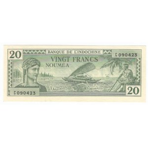 New Caledonia 20 Francs 1944 (ND)