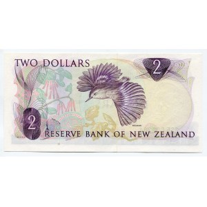 New Zealand 2 Dollars 1977 (ND)